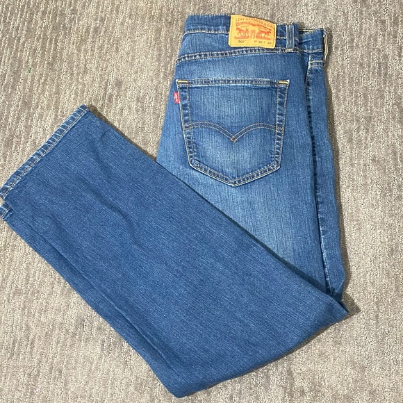 Levi's Other - Levis 505 Jeans Men's Size W 36 x L 30 Blue Classic Straight Fit Casual Mid Rise